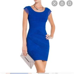 BCBGMAXAZRIA blue sapphire Briana dress NWT